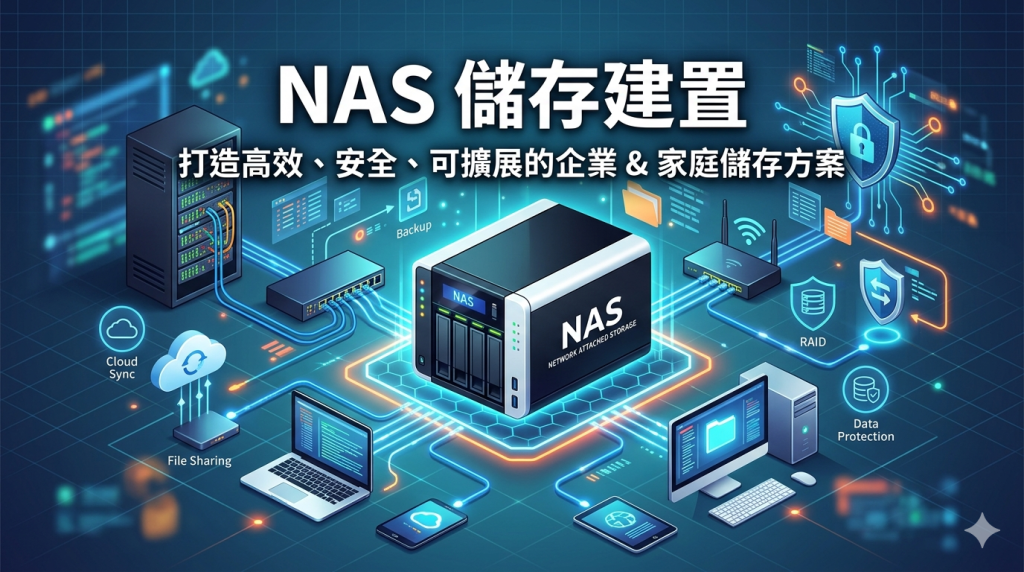 提供新竹 NAS 儲存建置服務，協助企業規劃檔案集中管理、資料共享、權限控管、自動備份與遠端存取，提升工作效率與資料安全性。