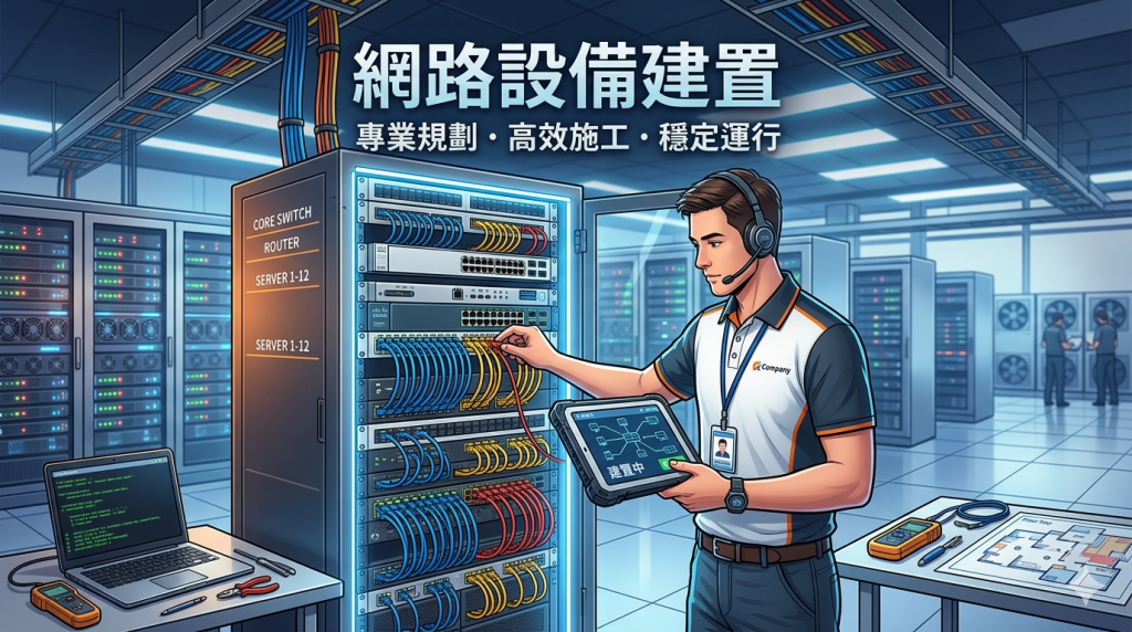 提供新竹網路設備建置服務，包含交換器、路由器、防火牆、無線基地台與網路架構整合，協助企業打造穩定、安全且易管理的網路環境。