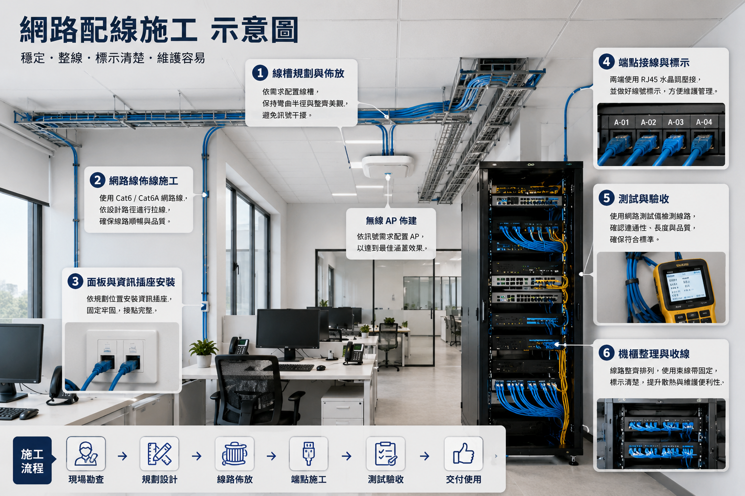 新竹辦公室網路弱電施工